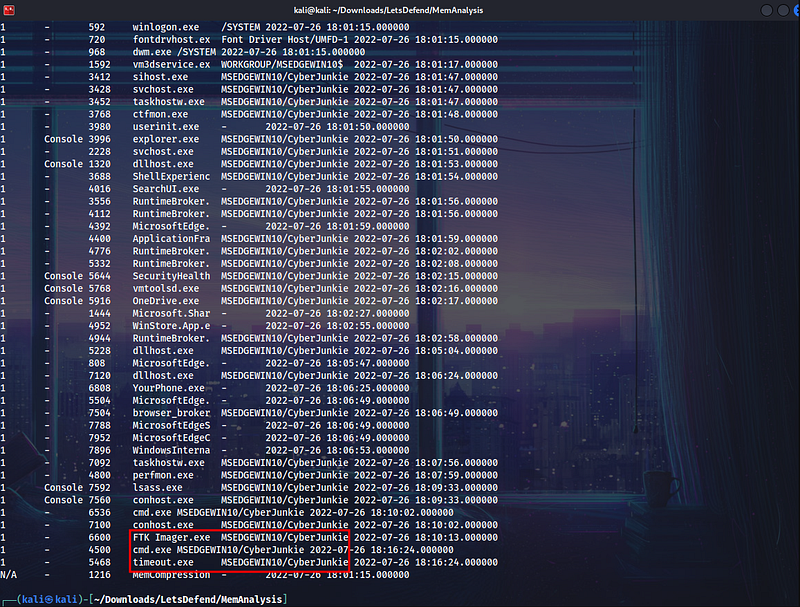 LetsDefend — Memory Analysis — image 8