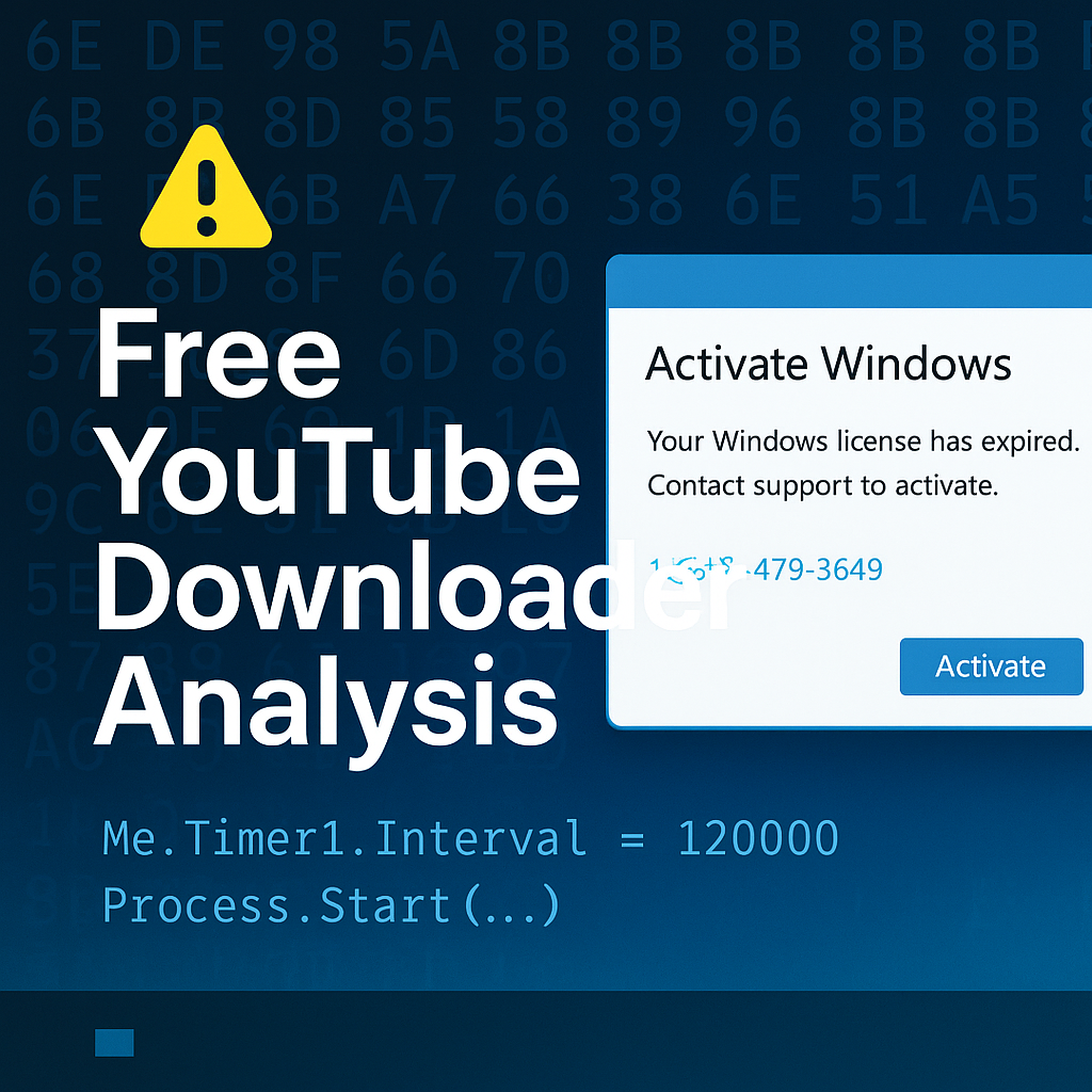 Scamware Analysis: FreeYoutubeDownloader.exe — image 1